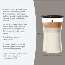 WoodWick Trio Café Macchiato Świeca zapachowa z drewnianym knotem 610 g